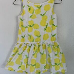 Janie and Jack Yellow Lemon Print Dress